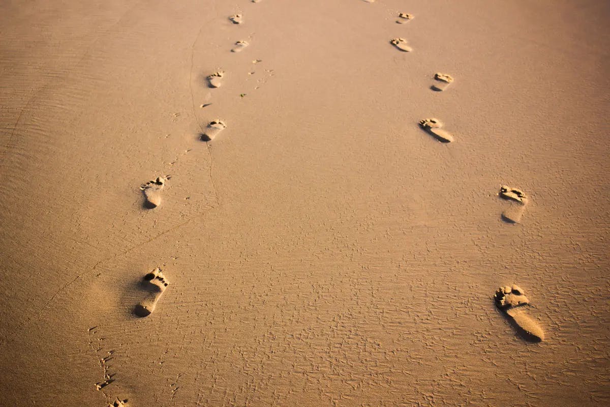 The joy of leaving footprints